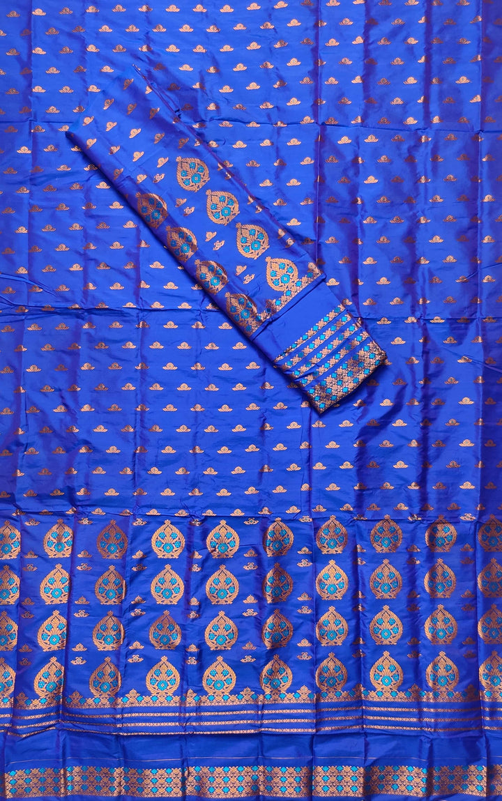 Copper Jari Mix Pat* Mekhela Sador
