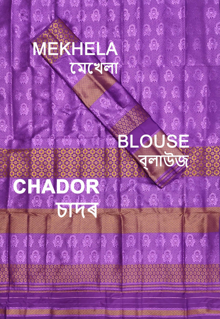Colouring Jari Bedsheet Mix Set Mekhela Sador