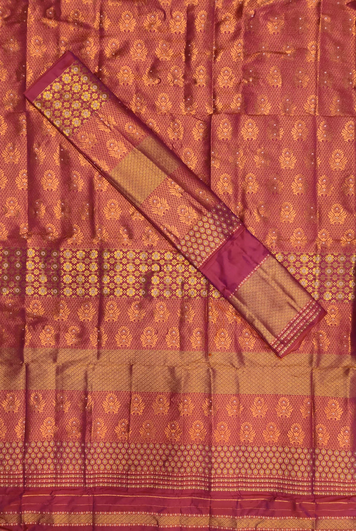 Colouring Jari Bedsheet Mix Set Mekhela Sador