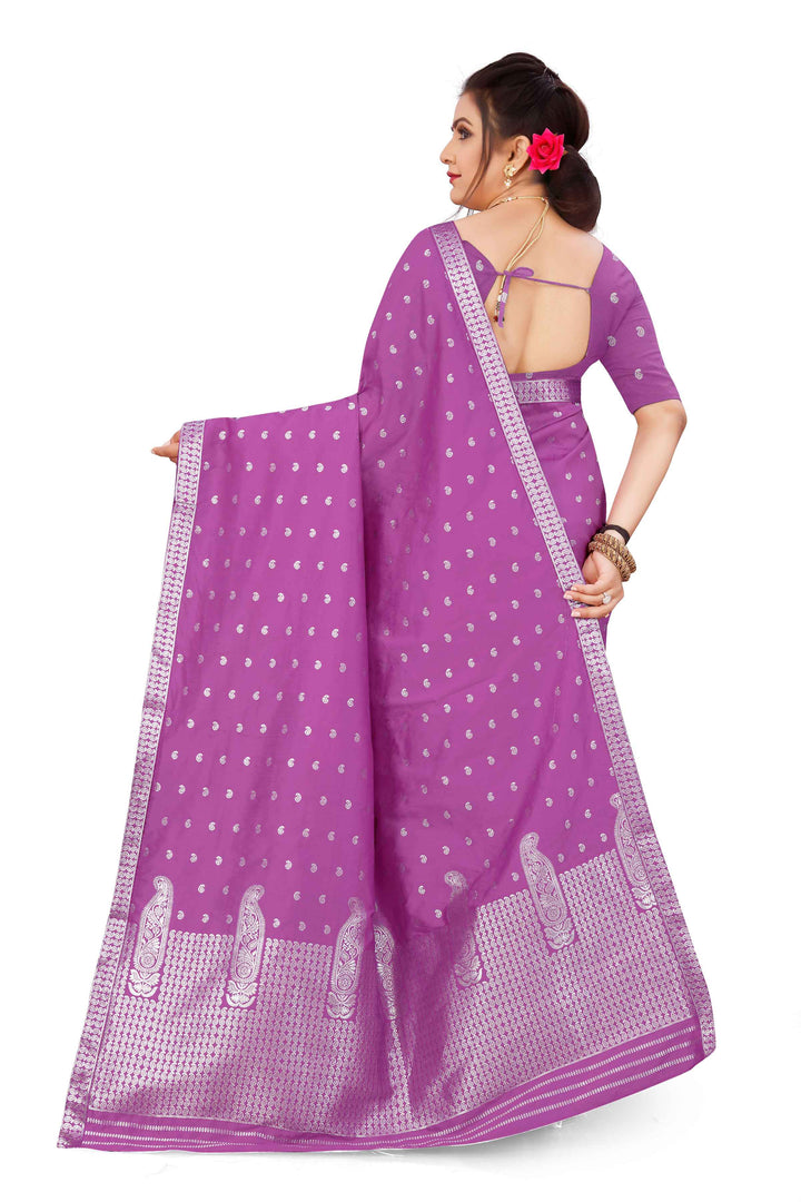 Silver Guna Poly Set Mekhela Sador