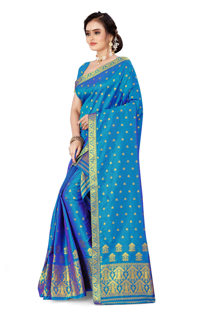 Gold Guna Poly Set Mekhela Sador