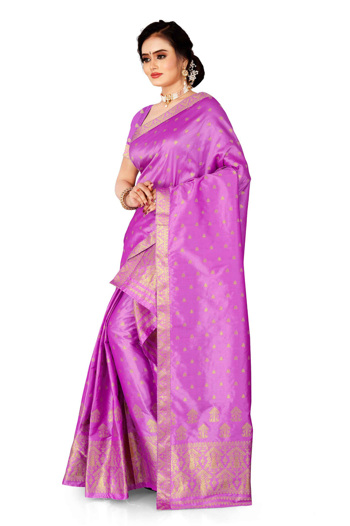 Gold Guna Poly Set Mekhela Sador