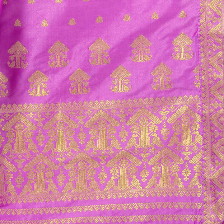Gold Guna Poly Set Mekhela Sador