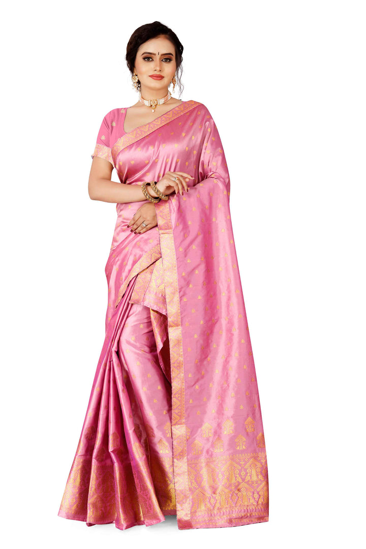 Gold Guna Poly Set Mekhela Sador