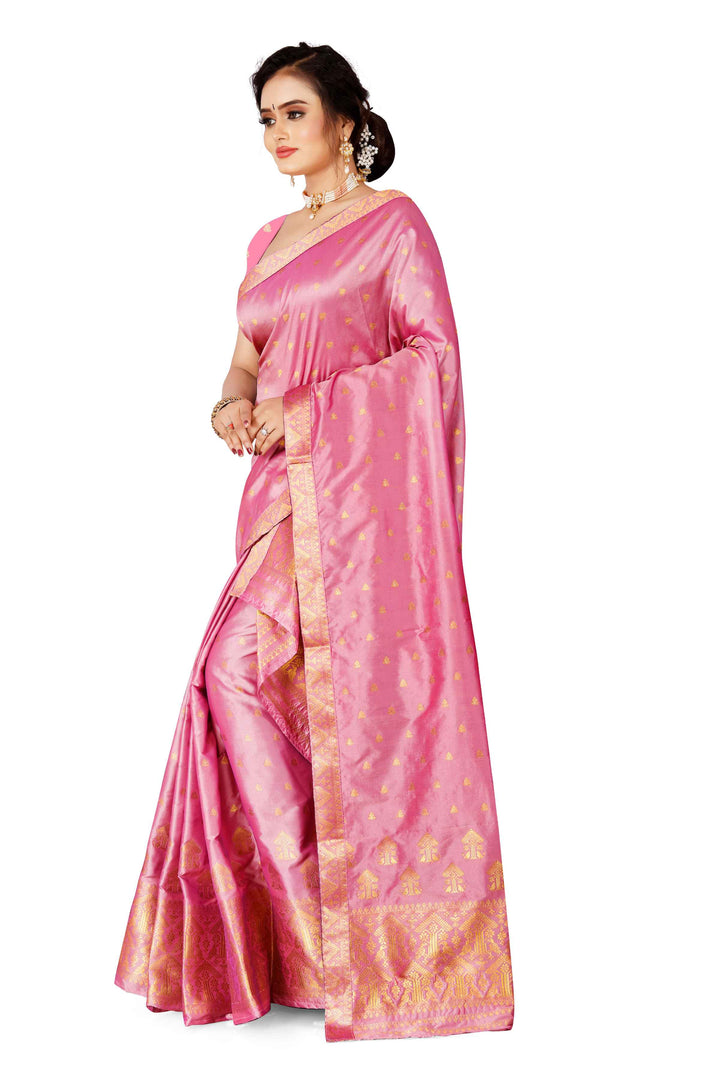 Gold Guna Poly Set Mekhela Sador