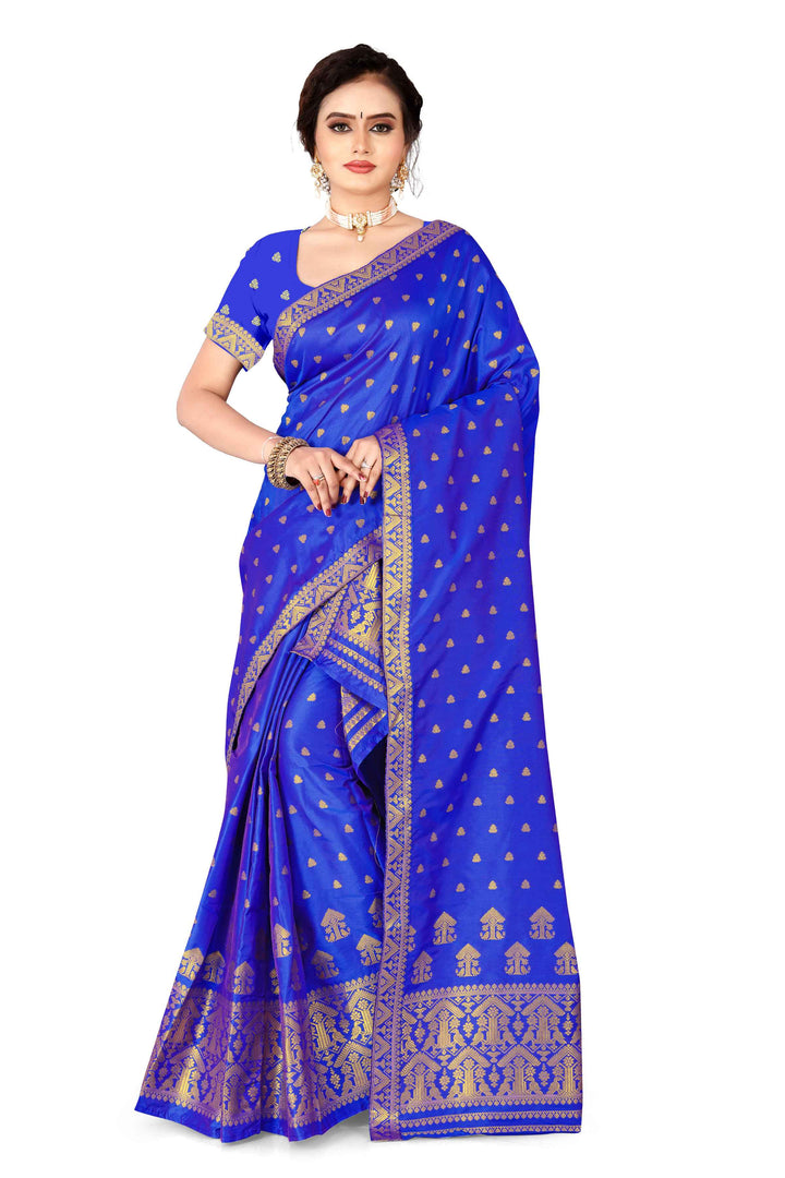 Gold Guna Poly Set Mekhela Sador