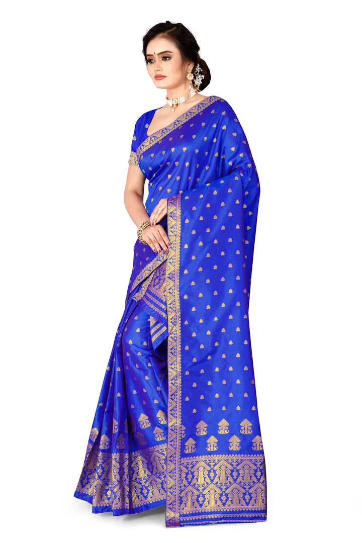Gold Guna Poly Set Mekhela Sador