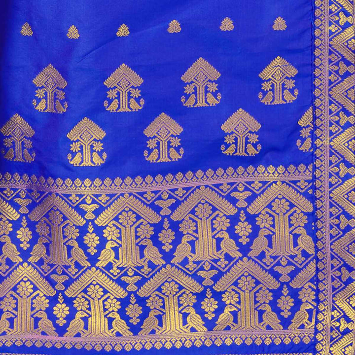 Gold Guna Poly Set Mekhela Sador