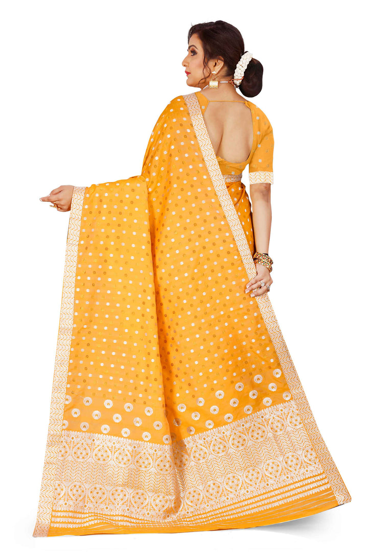 Gold-Silver Jari Mix Set Mekhela Sador