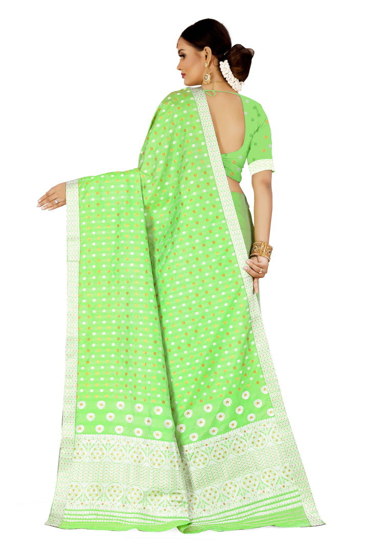 Gold-Silver Jari Mix Set Mekhela Sador