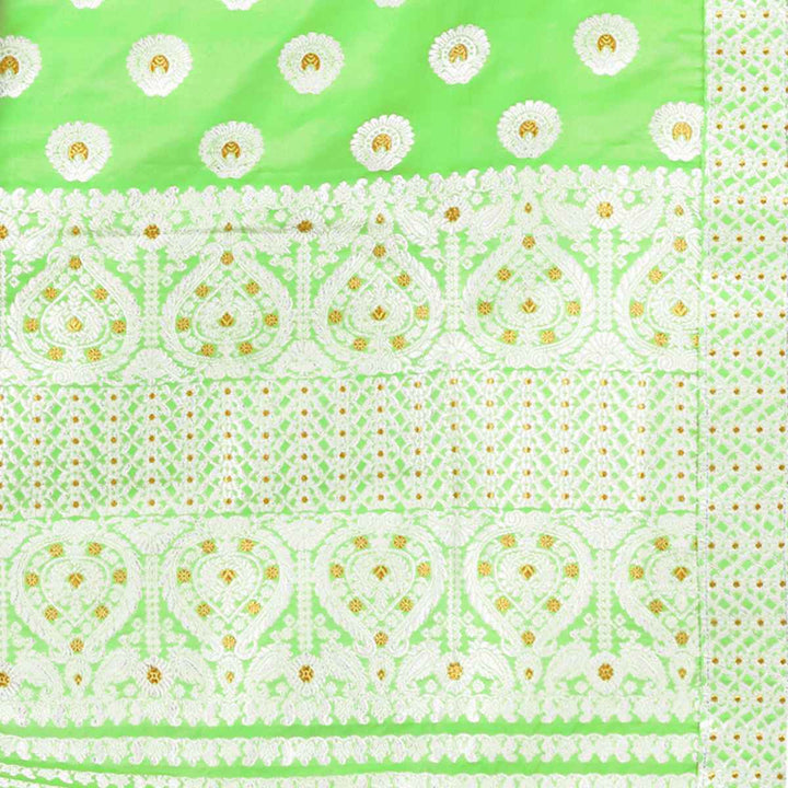 Gold-Silver Jari Mix Set Mekhela Sador