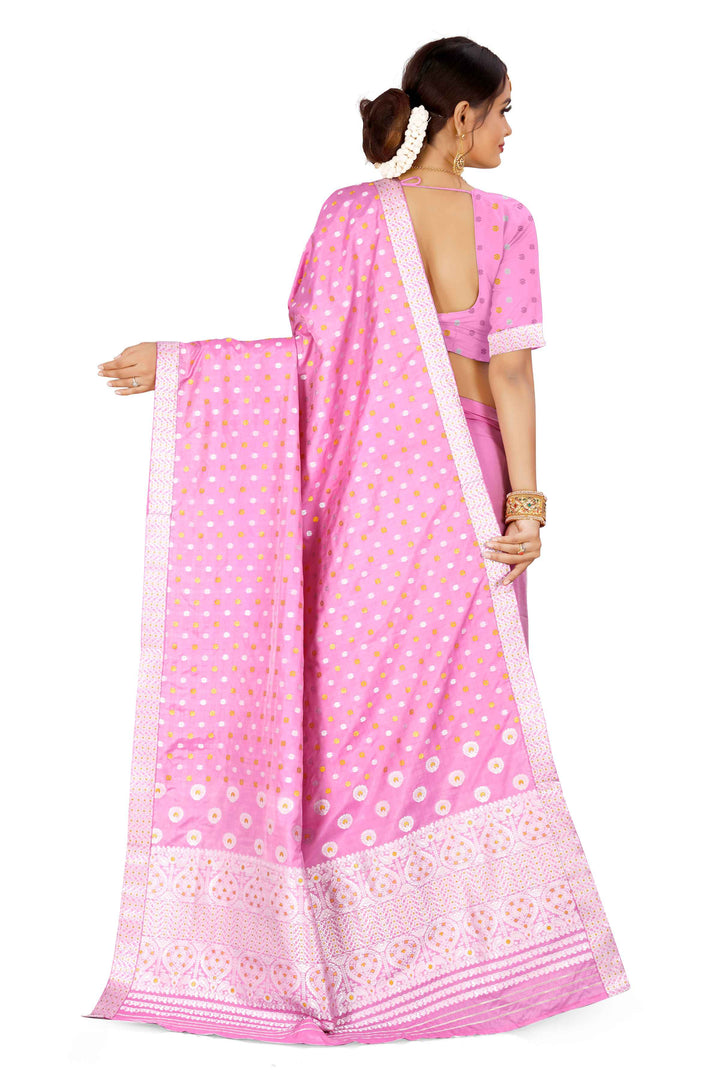 Gold-Silver Jari Mix Set Mekhela Sador