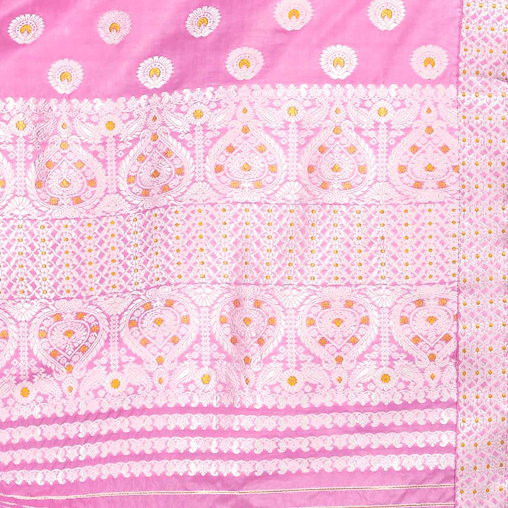 Gold-Silver Jari Mix Set Mekhela Sador