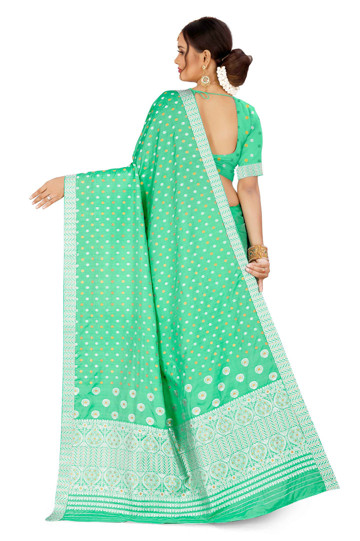 Gold-Silver Jari Mix Set Mekhela Sador