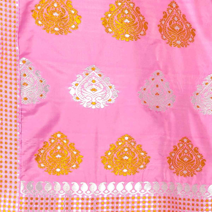 Gold-Silver Jari Mix Set Mekhela Sador