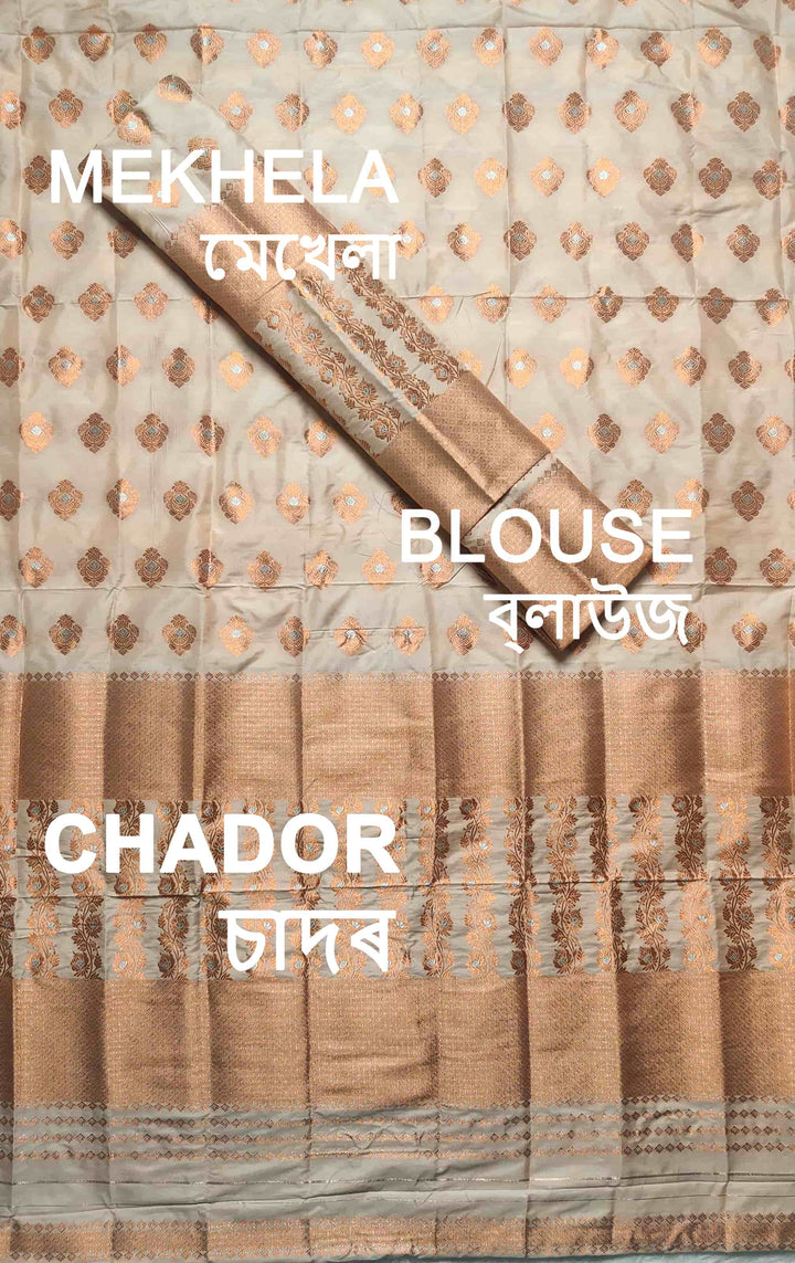 Colouring Jari Mix Set Mekhela Sador