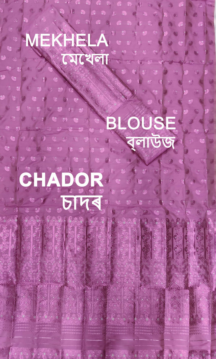 Colouring Jari Mix Set Mekhela Sador