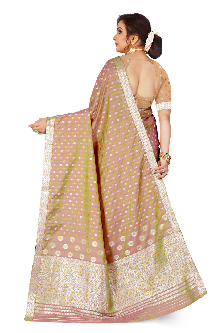 Gold-Silver Jari Mix Set Mekhela Sador