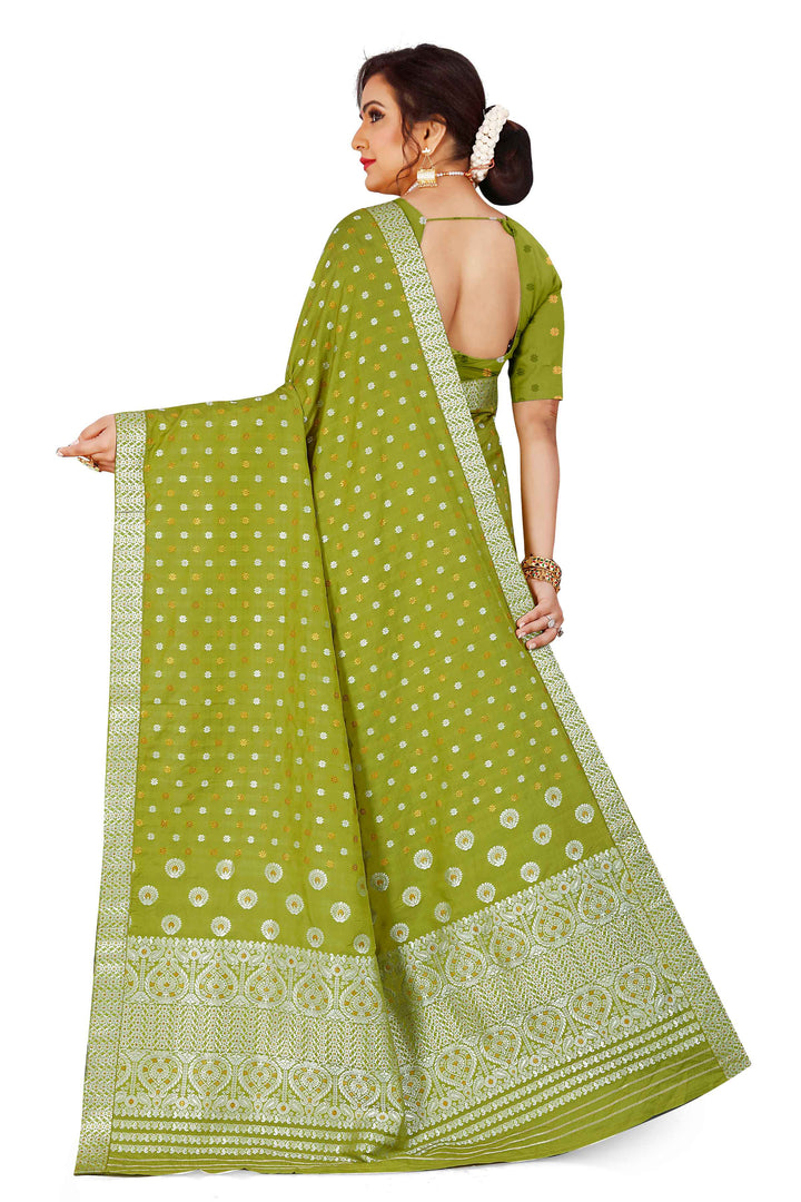 Gold-Silver Jari Mix Set Mekhela Sador