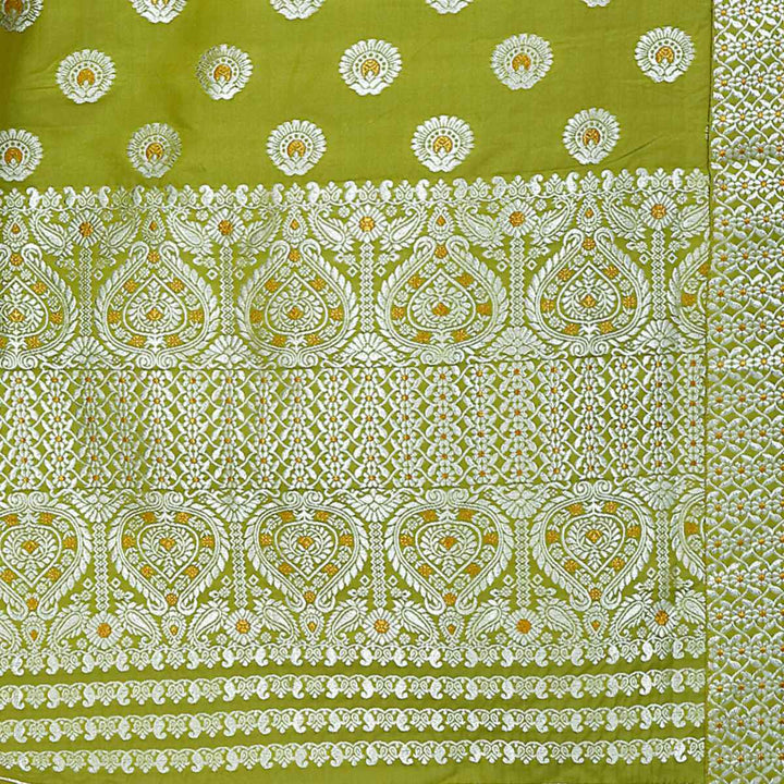 Gold-Silver Jari Mix Set Mekhela Sador