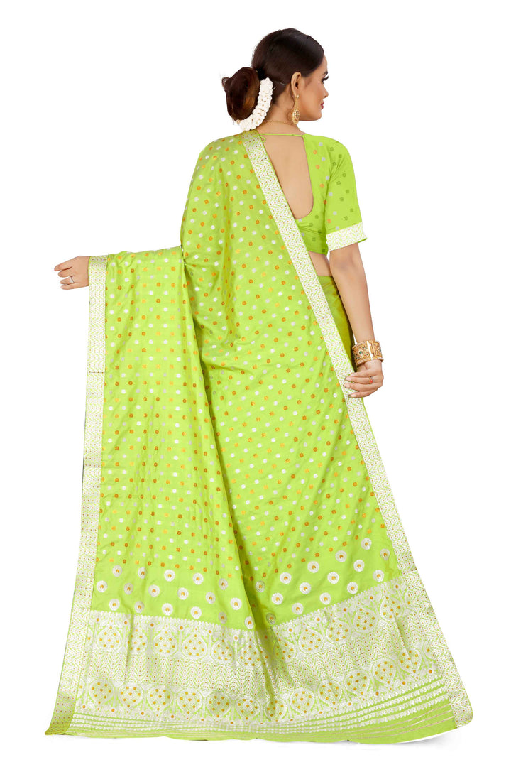 Gold-Silver Jari Mix Set Mekhela Sador