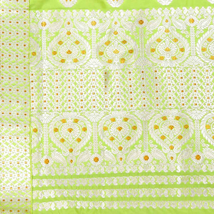 Gold-Silver Jari Mix Set Mekhela Sador
