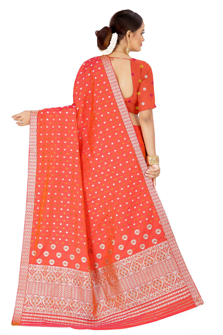 Gold-Silver Jari Mix Set Mekhela Sador