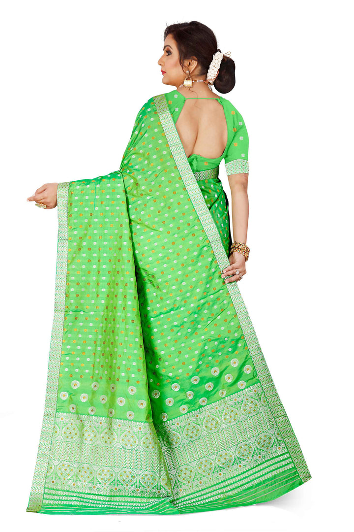 Gold-Silver Jari Mix Set Mekhela Sador