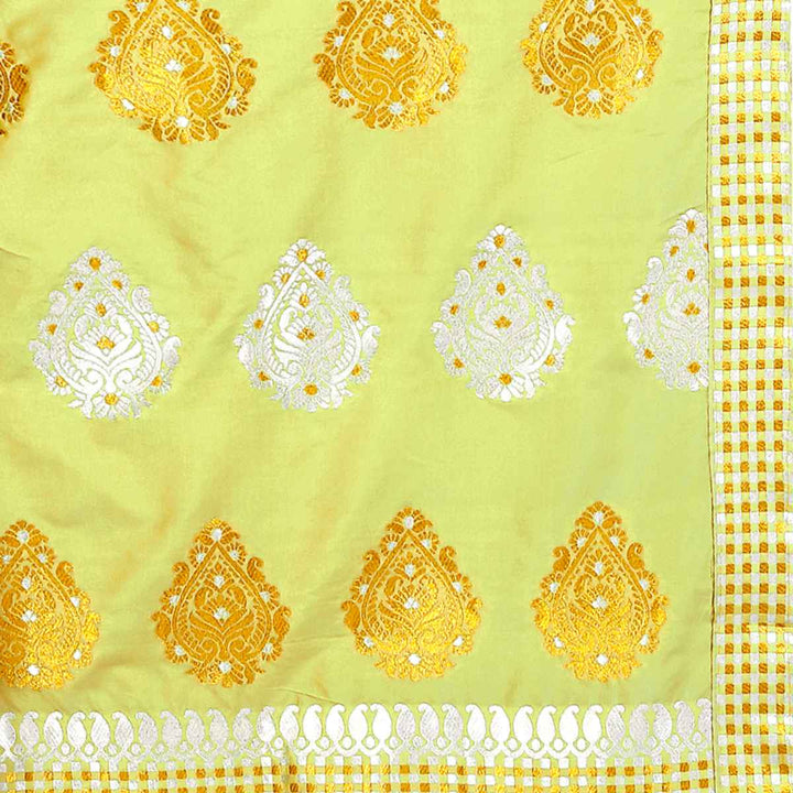 Gold-Silver Jari Mix Set Mekhela Sador