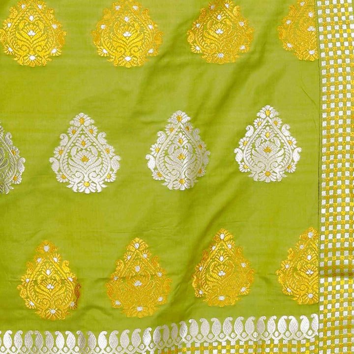 Gold-Silver Jari Mix Set Mekhela Sador
