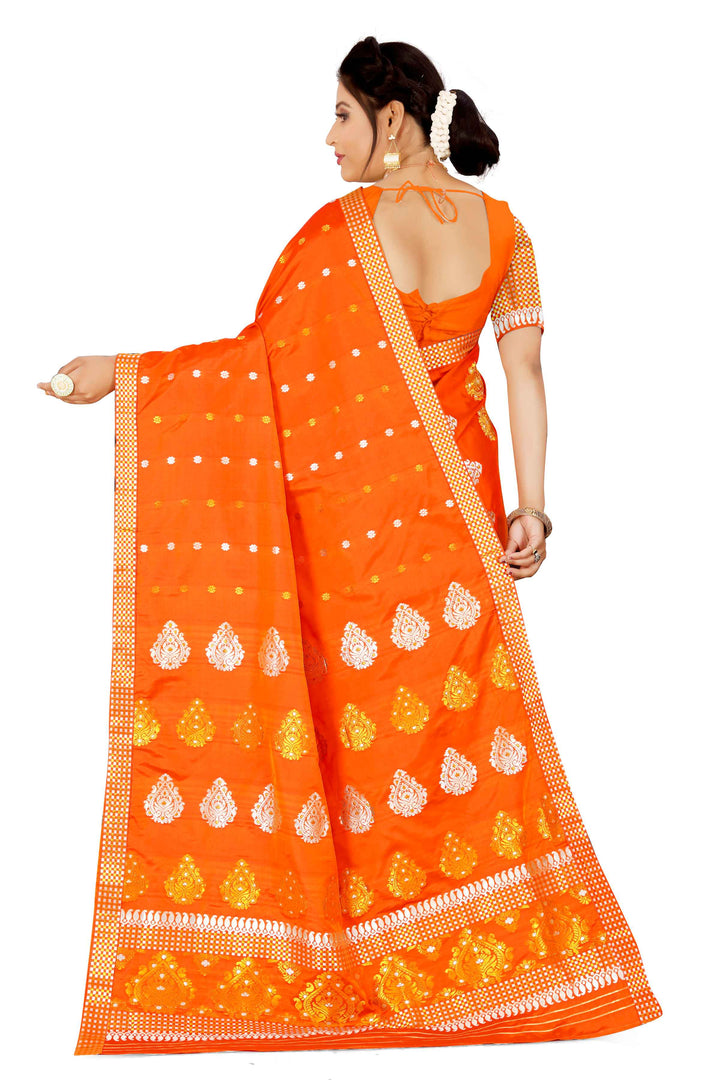 Gold-Silver Jari Mix Set Mekhela Sador