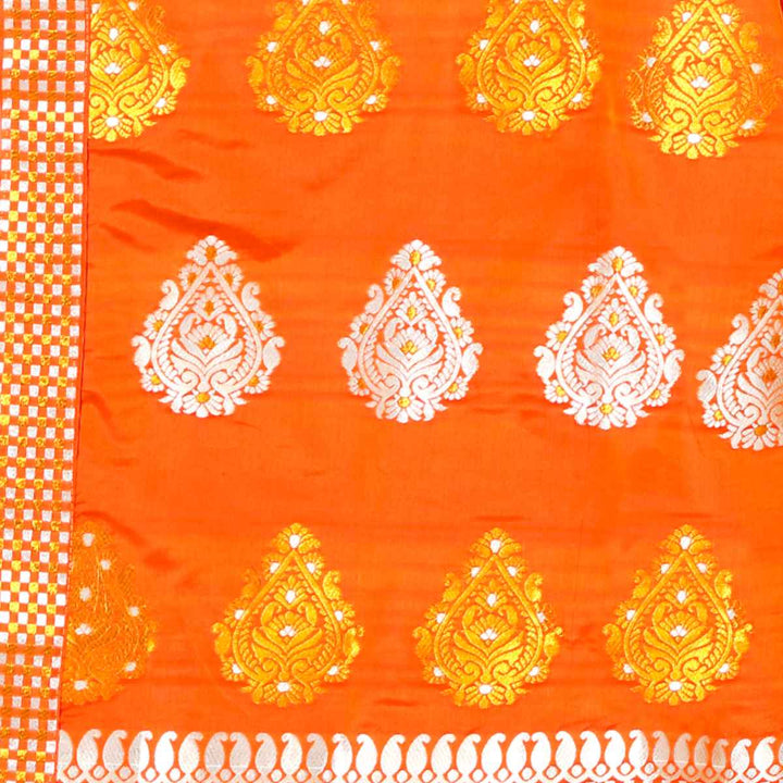 Gold-Silver Jari Mix Set Mekhela Sador