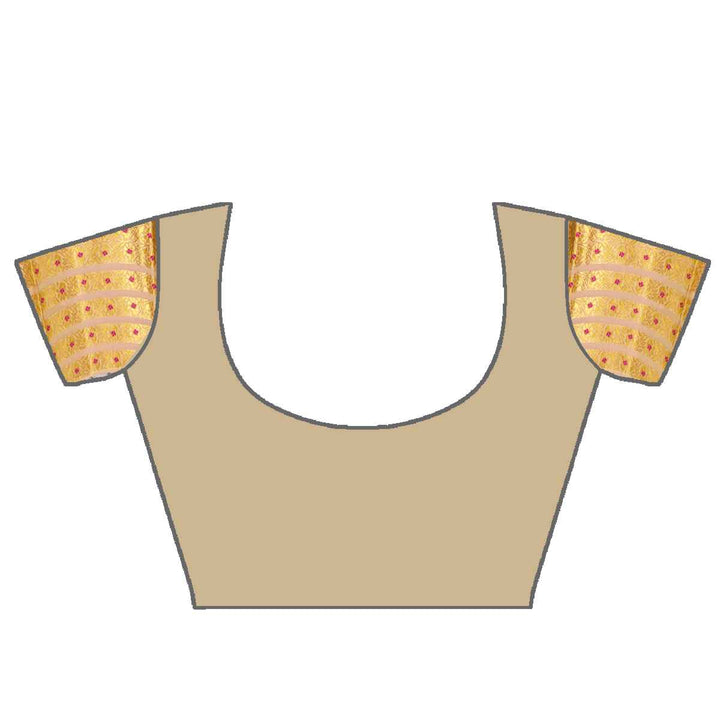 সোণ (Gold) গুনা মিক্স ছেট মেখলা চাদৰ 