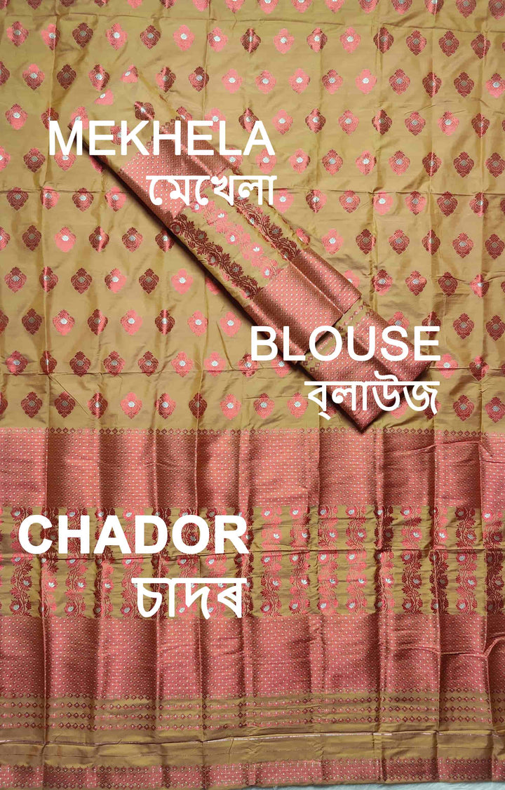 Colouring Jari Mix Set Mekhela Sador