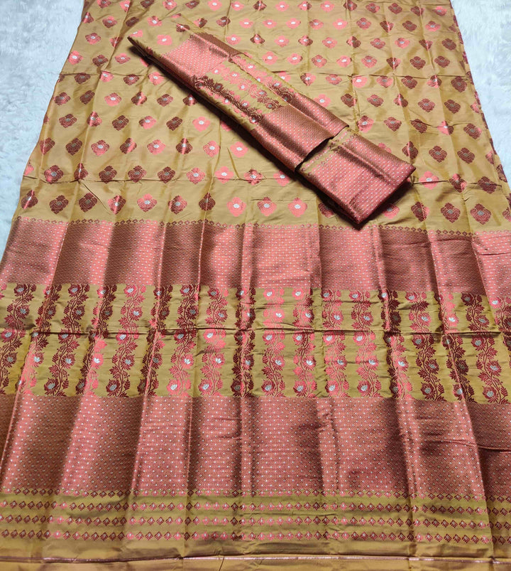 Colouring Jari Mix Set Mekhela Sador