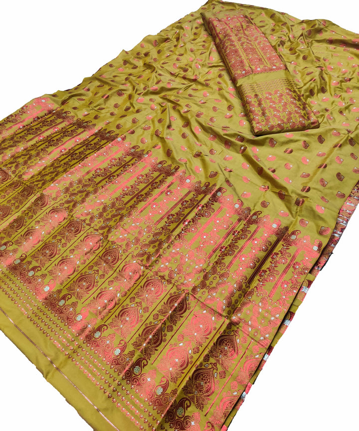 Colouring Jari Mix Set Mekhela Sador