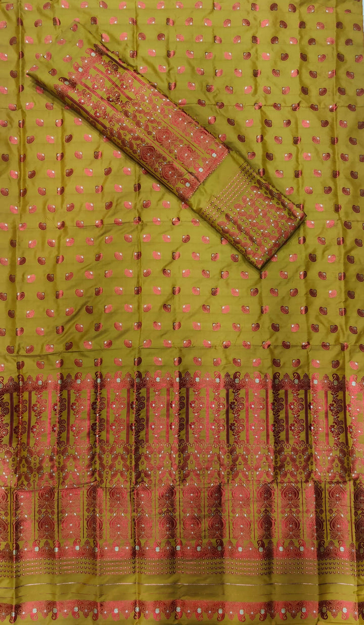 Colouring Jari Mix Set Mekhela Sador