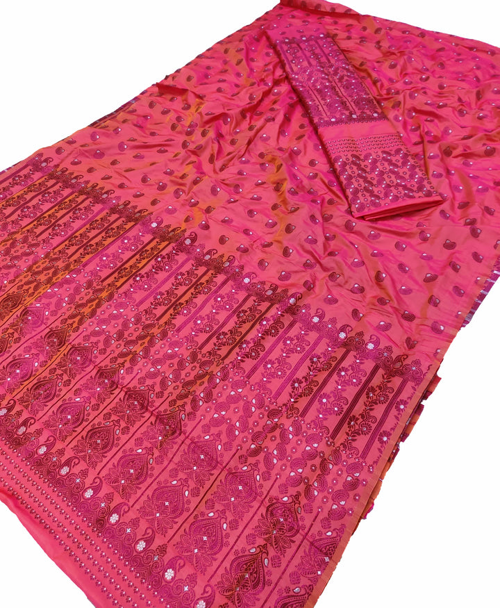 Colouring Jari Mix Set Mekhela Sador