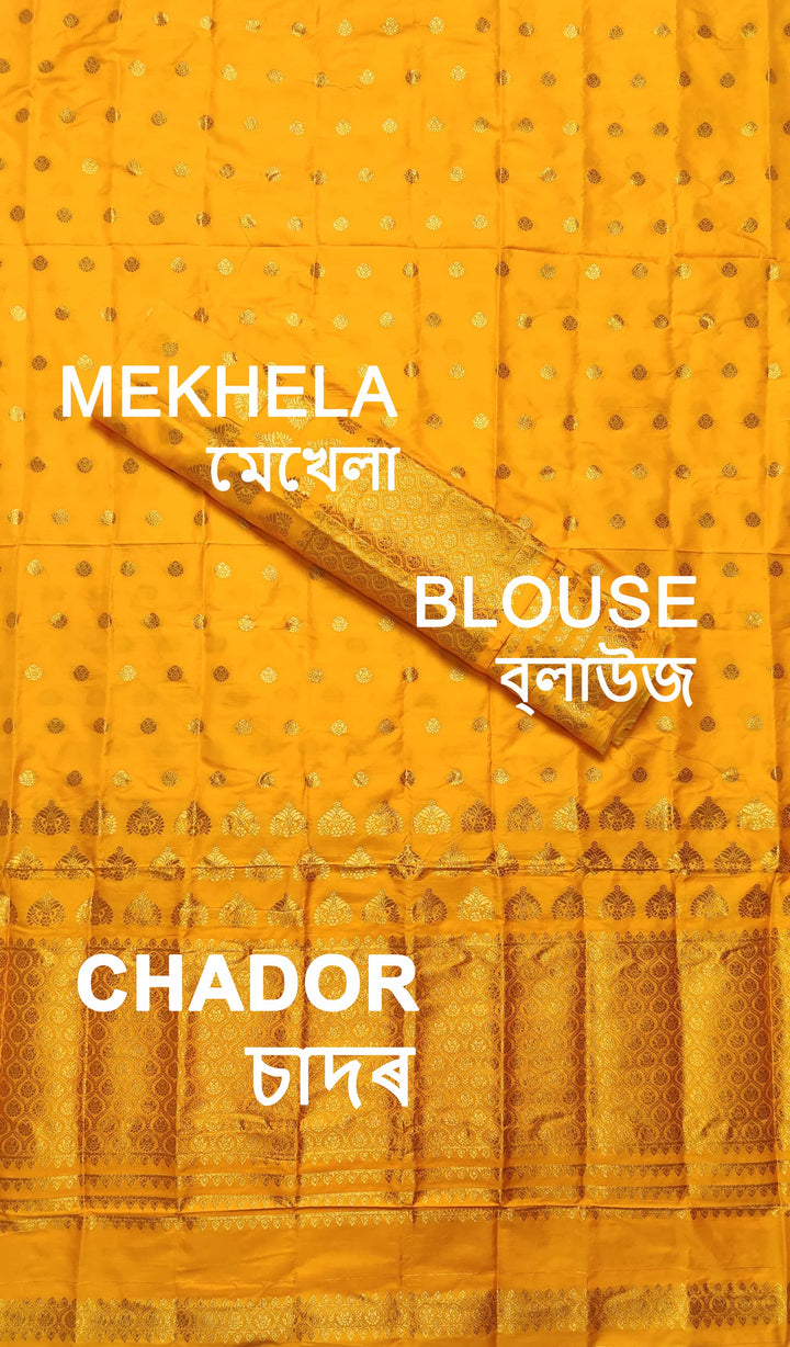 Colouring Jari Mix Set Mekhela Sador