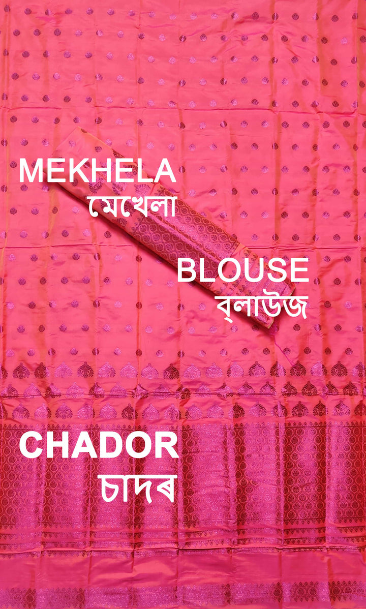 Colouring Jari Mix Set Mekhela Sador