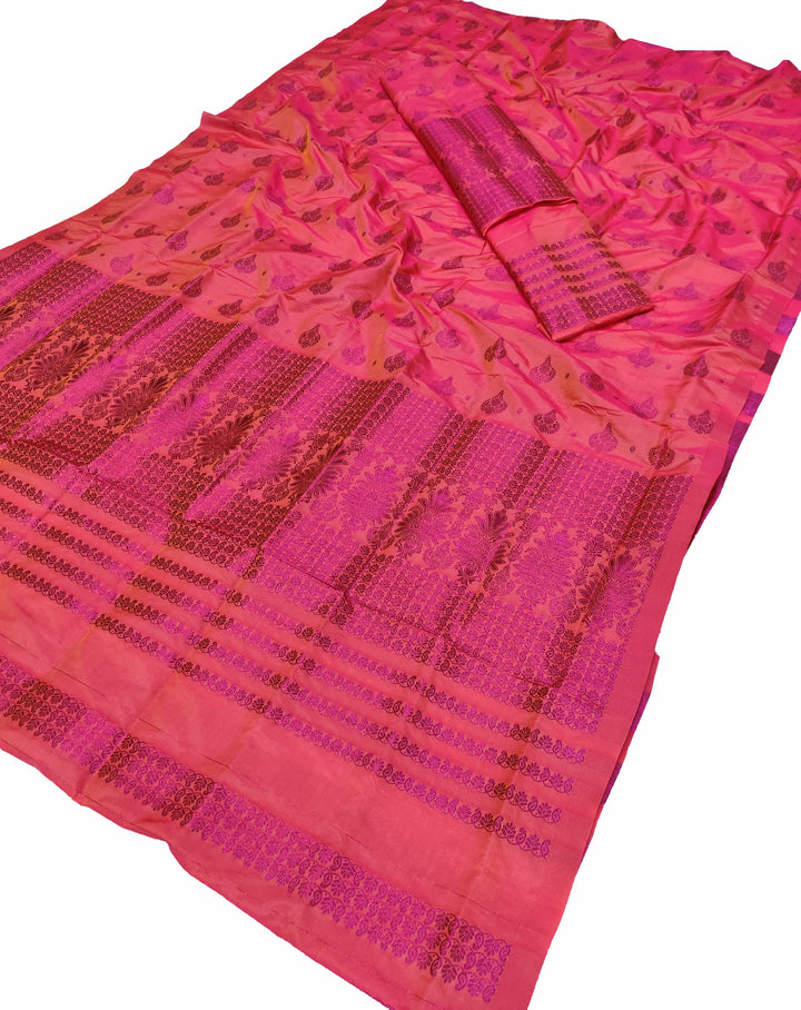 Colouring Jari Mix Set Mekhela Sador