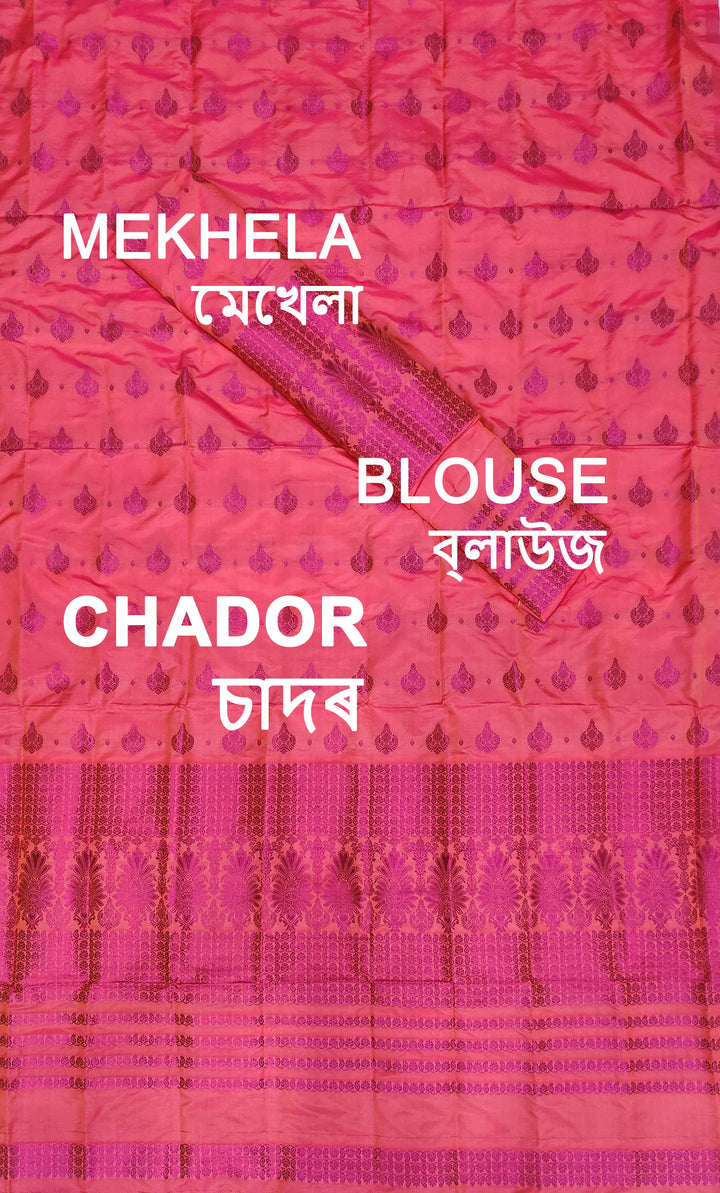 Colouring Jari Mix Set Mekhela Sador
