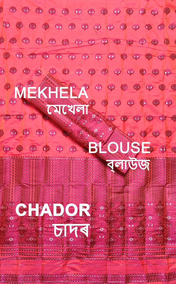 Colouring Jari Mix Set Mekhela Sador