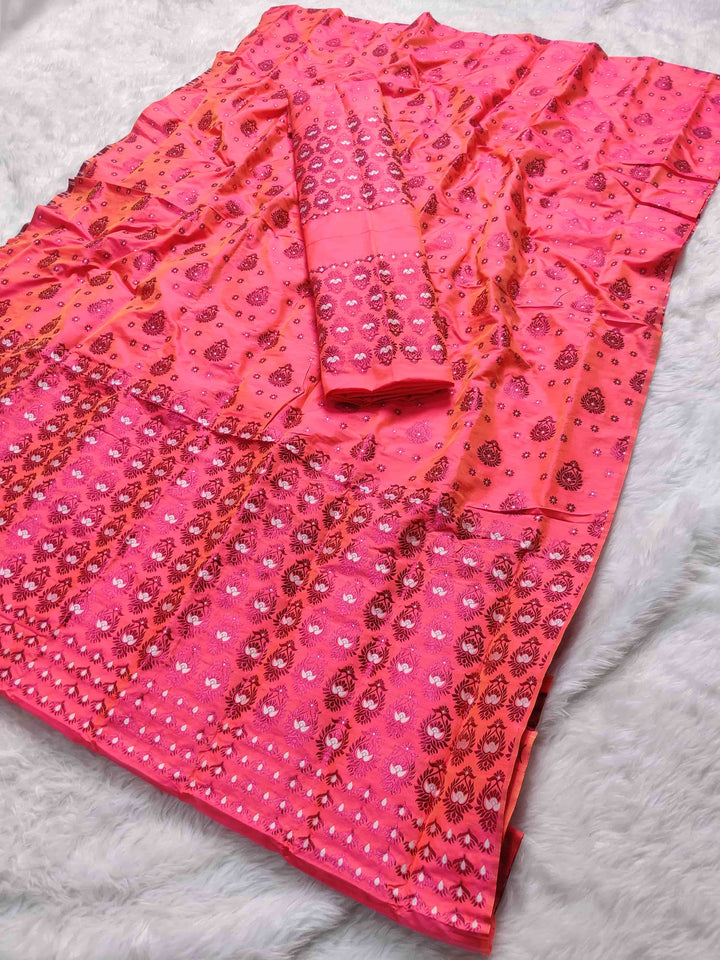 Colouring Jari Mix Set Mekhela Sador