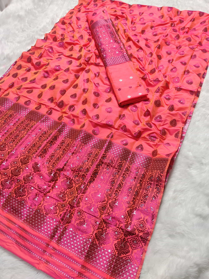 Colouring Jari Mix Set Mekhela Sador