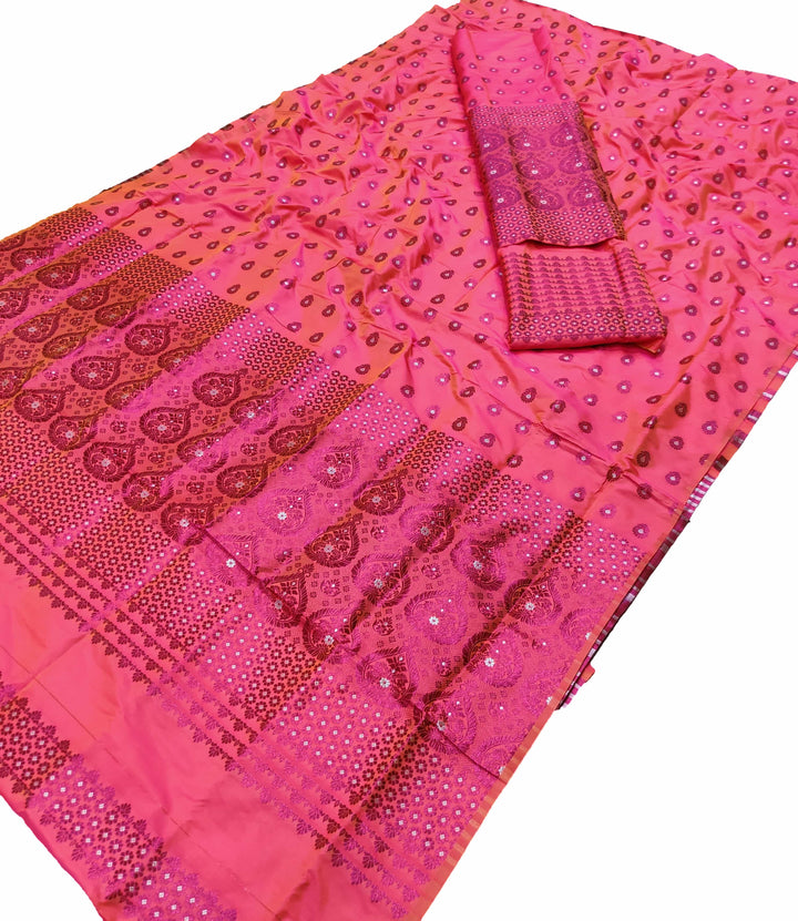 Colouring Jari Mix Set Mekhela Sador