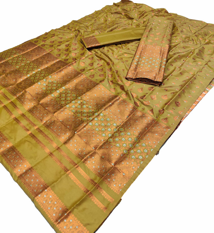 Colouring Jari Mix Set Mekhela Sador