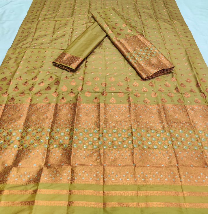 Colouring Jari Mix Set Mekhela Sador