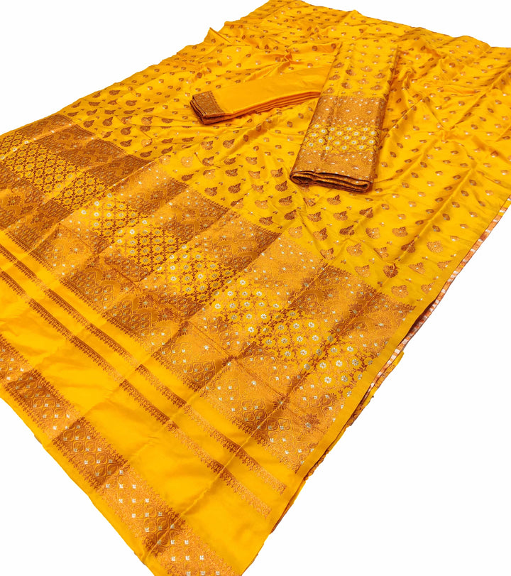 Colouring Jari Mix Set Mekhela Sador