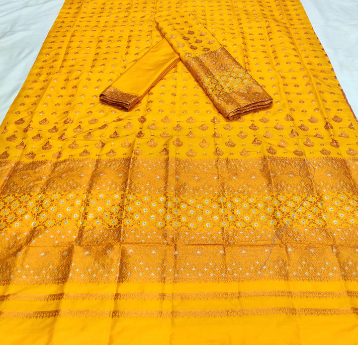 Colouring Jari Mix Set Mekhela Sador